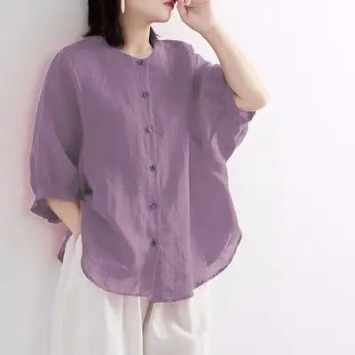 Lavender Linen top by BABE The Label