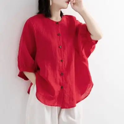 Watermelon Linen top by BABE The Label