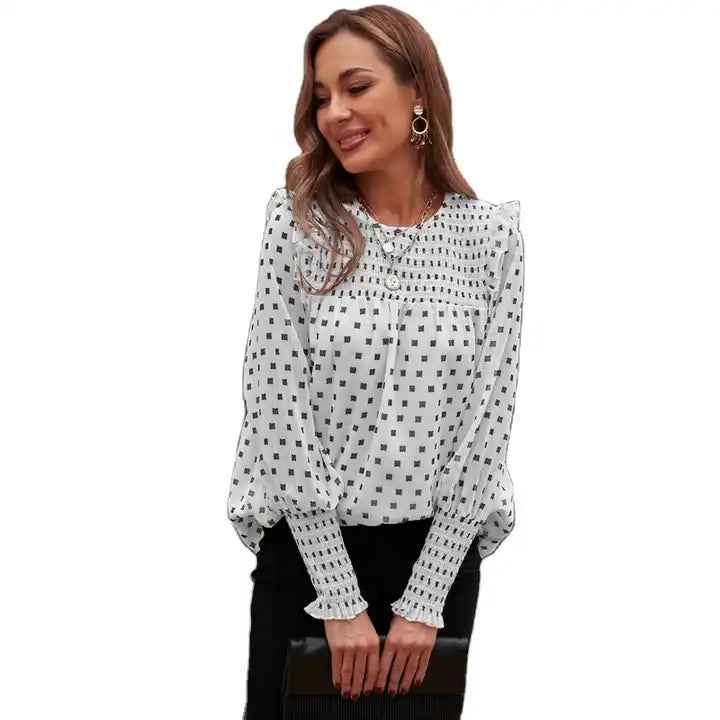 Dotty Chiffon Tops