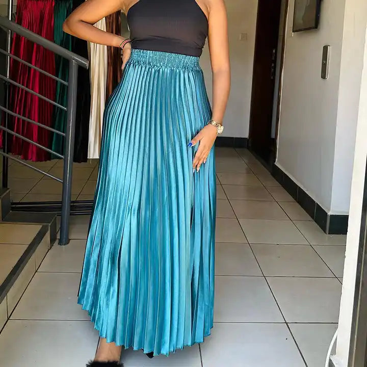 Elle A Line Pleated Skirt