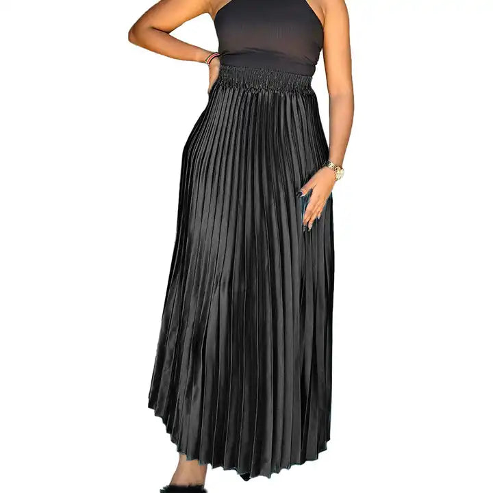 Elle A Line Pleated Skirt