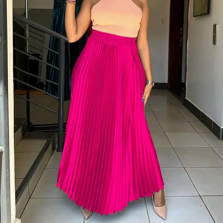 Elle A Line Pleated Skirt