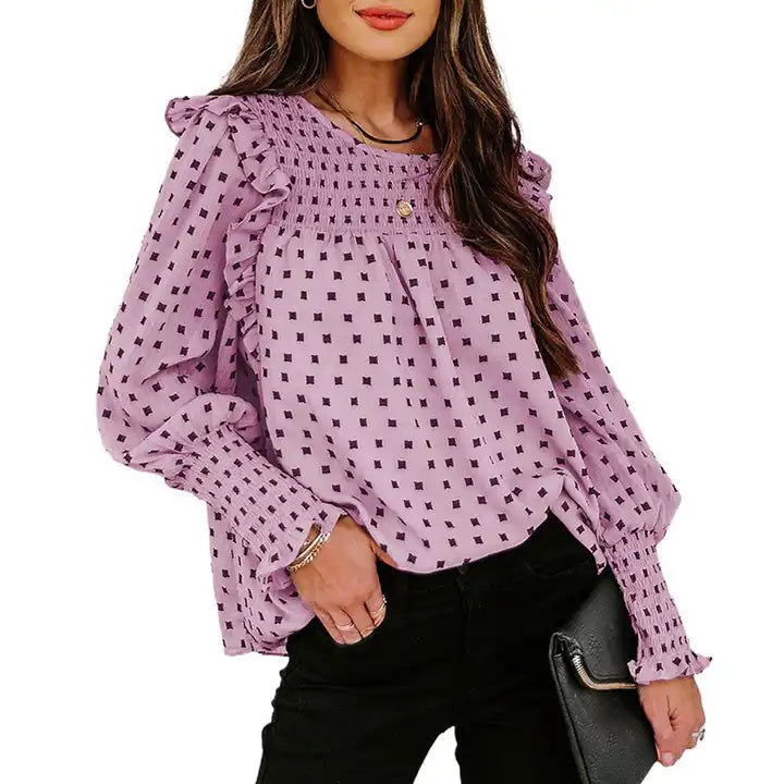 Dotty Chiffon Tops