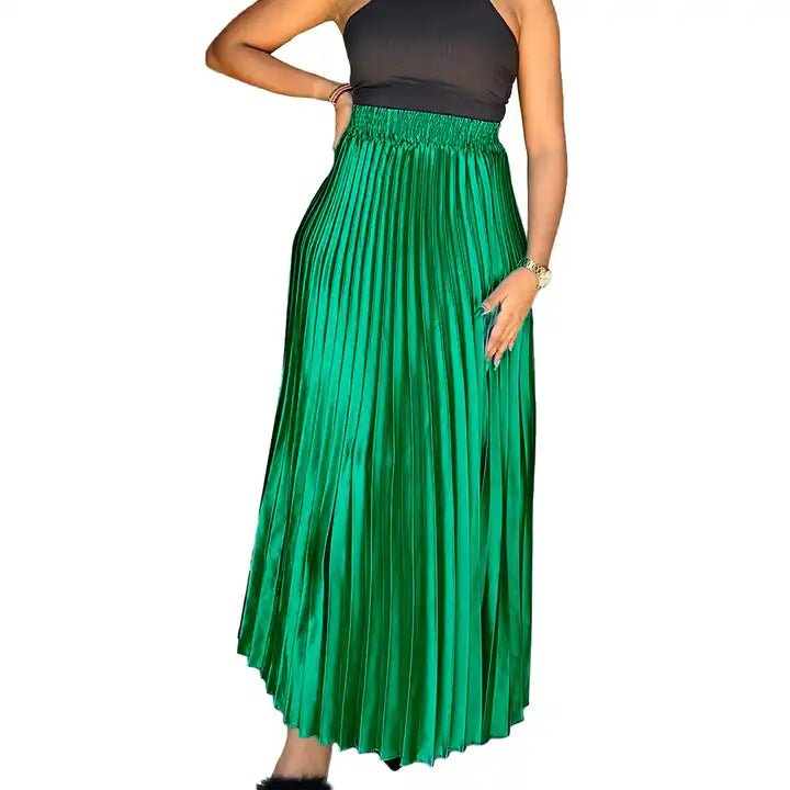 Elle A Line Pleated Skirt