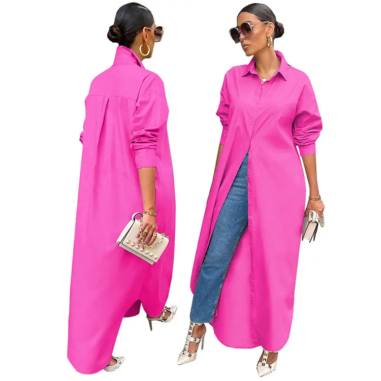 Roxy Front Open Shirt Dress