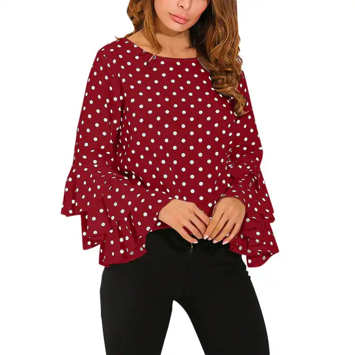 Beth Polka Dot Top