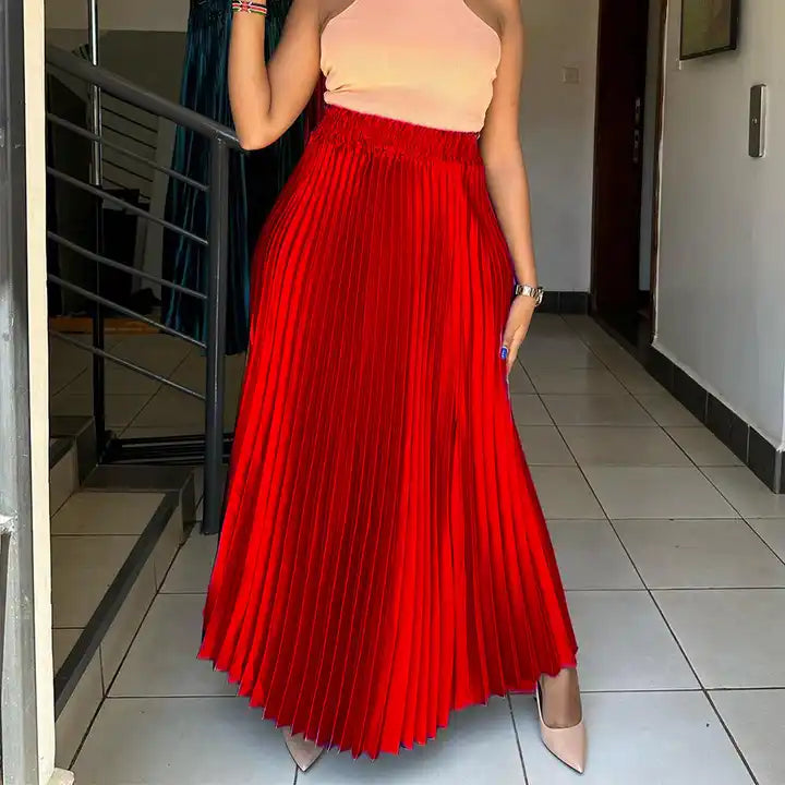 Elle A Line Pleated Skirt