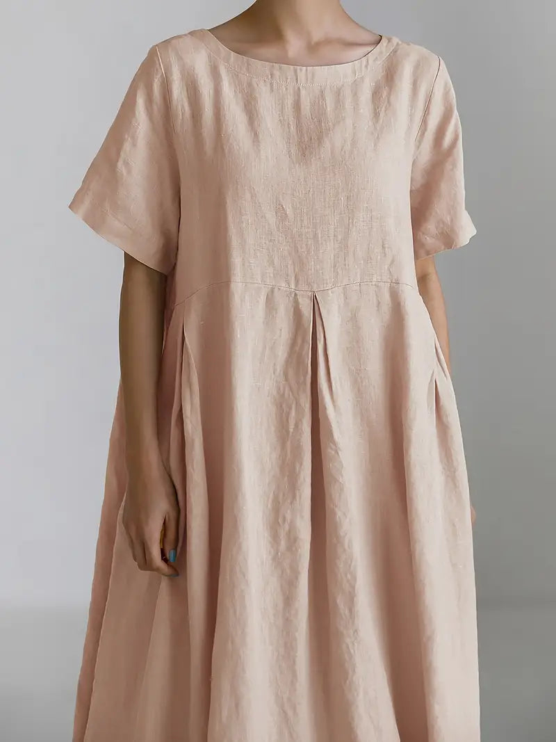 Baby Pink linen dress by BABE The Label